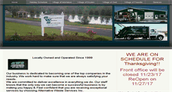 Desktop Screenshot of alternativewasteservices.net